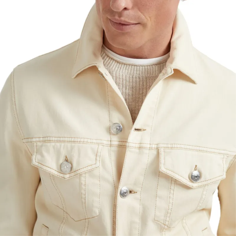 Brunello Cucinelli Long Sleeved Denim Jacket-4