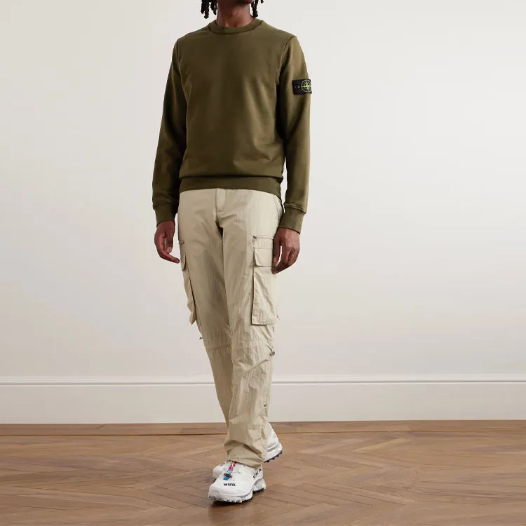 STONE ISLAND Sweatshirt Men's Army Green-1
