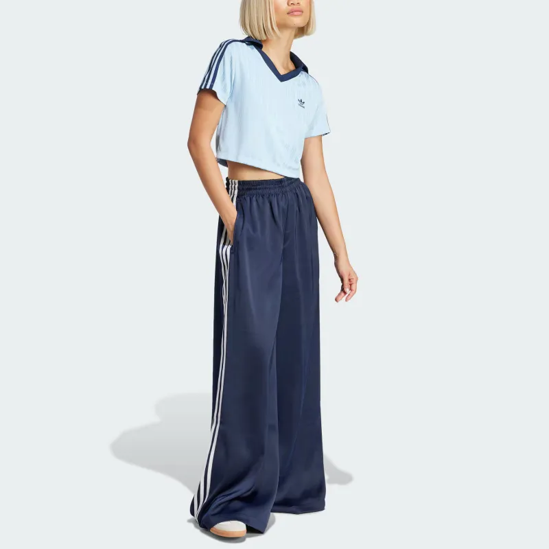 Adidas Originals ADICOLOR Polo Shirt Women's Pink Blue-3