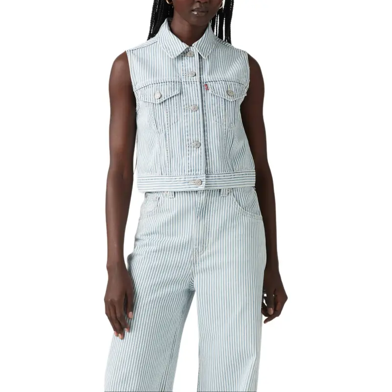 Levis Vests Women's Light Blue-2