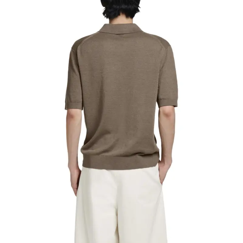 COS Polo Shirt Men's Dark Mole Gray-2