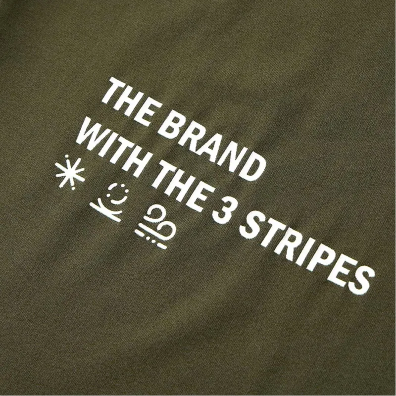 Adidas T-Shirts Rock Olive GreenGender Neutral-4