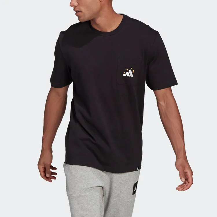 Adidas T Shirts Men Black-1
