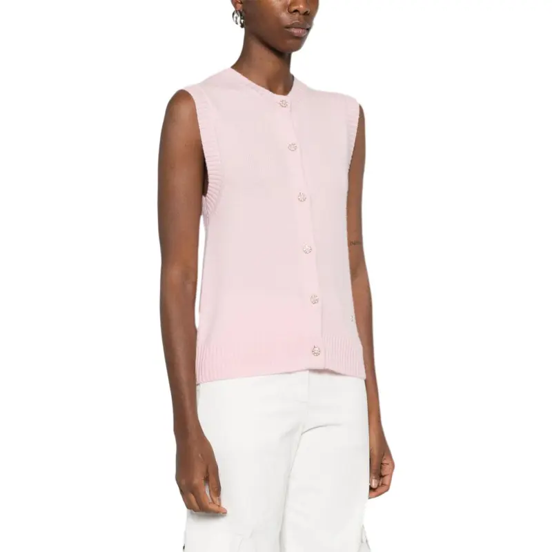Maje Sleeveless Wool cashmere Cardigan-1