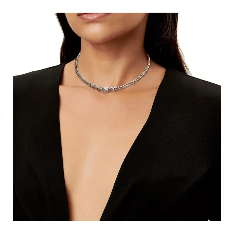 TIFFANY & CO. 925 Sterling Silver Necklaces Unisex Silver-3
