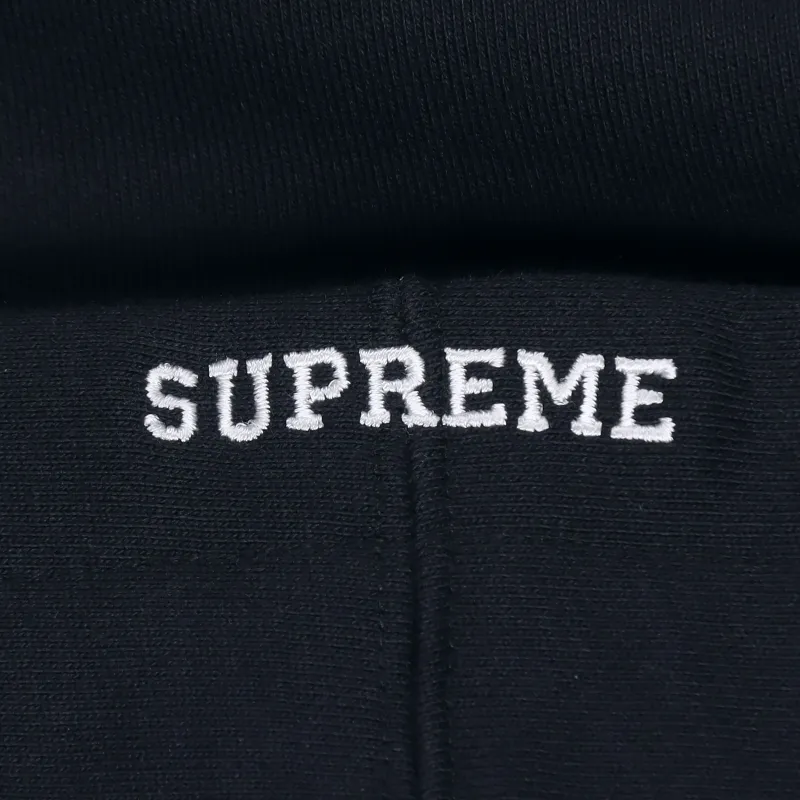 Supreme Nike Leather Applique Hooded Sweatshirt-1
