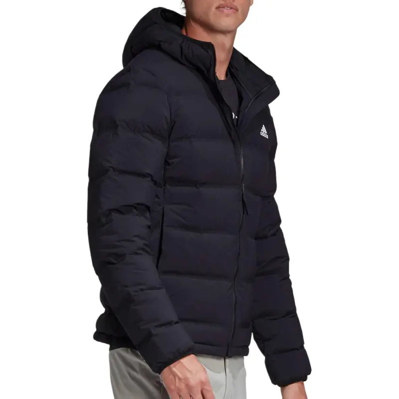 Adidas Down Jacket Unisex Black Comes With Necklace-4