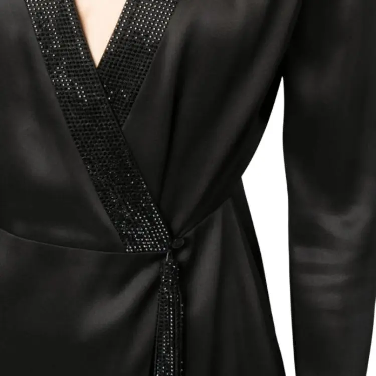GIORGIO ARMANI Shiret Embellished Satin Top-2