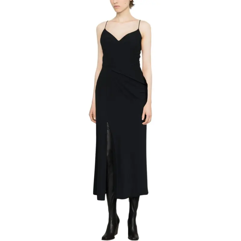 Alexander McQueen Slip Dresses Women's Black-1