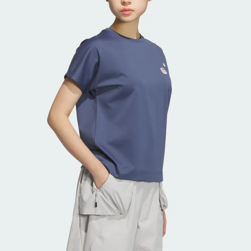 Adidas T Shirt Women's Ink Blue-2