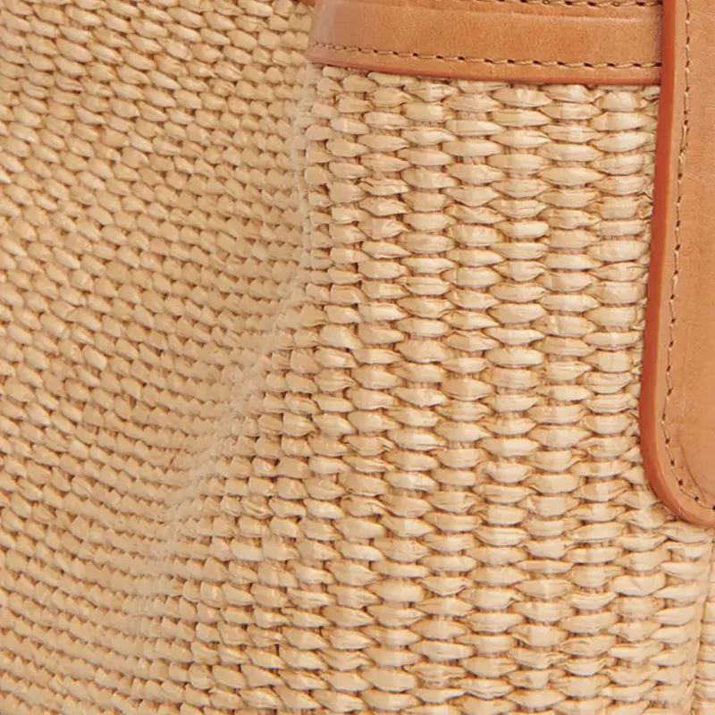 MANSUR GAVRIEL Raffia Shoulder Bag Trumpets Women's Beige-4
