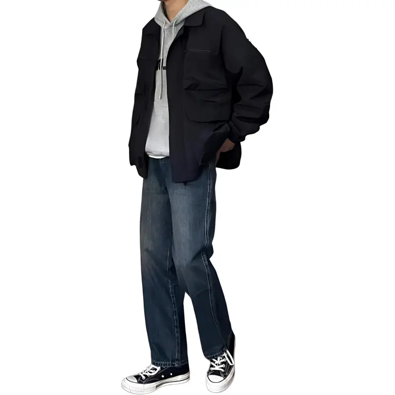 DUATOGE Jeans Men's Vintage Blue-3