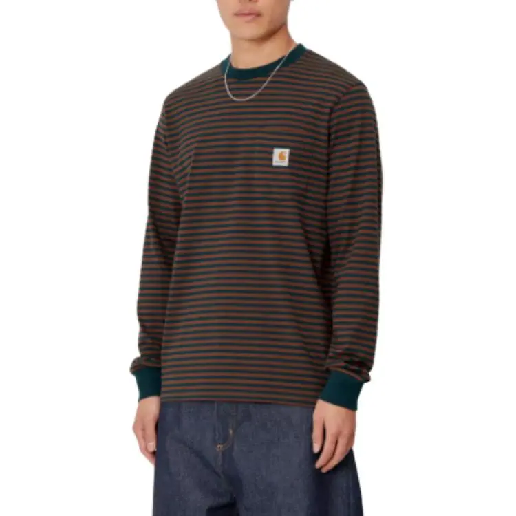 Carhartt WIP L/S Verner Pocket T-Shirt T-Shirt Unisex Duck Blue-2