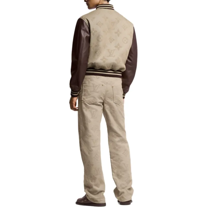 LOUIS VUITTON Monogram Embroidered Varsity Blouson-2