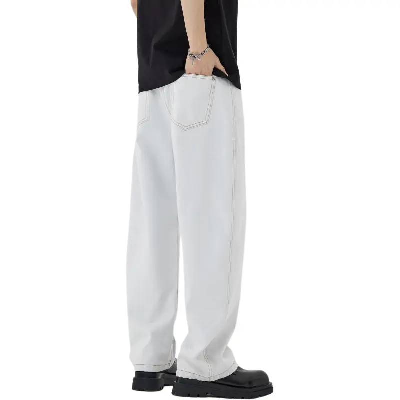 Go it alone Jeans Unisex White-2