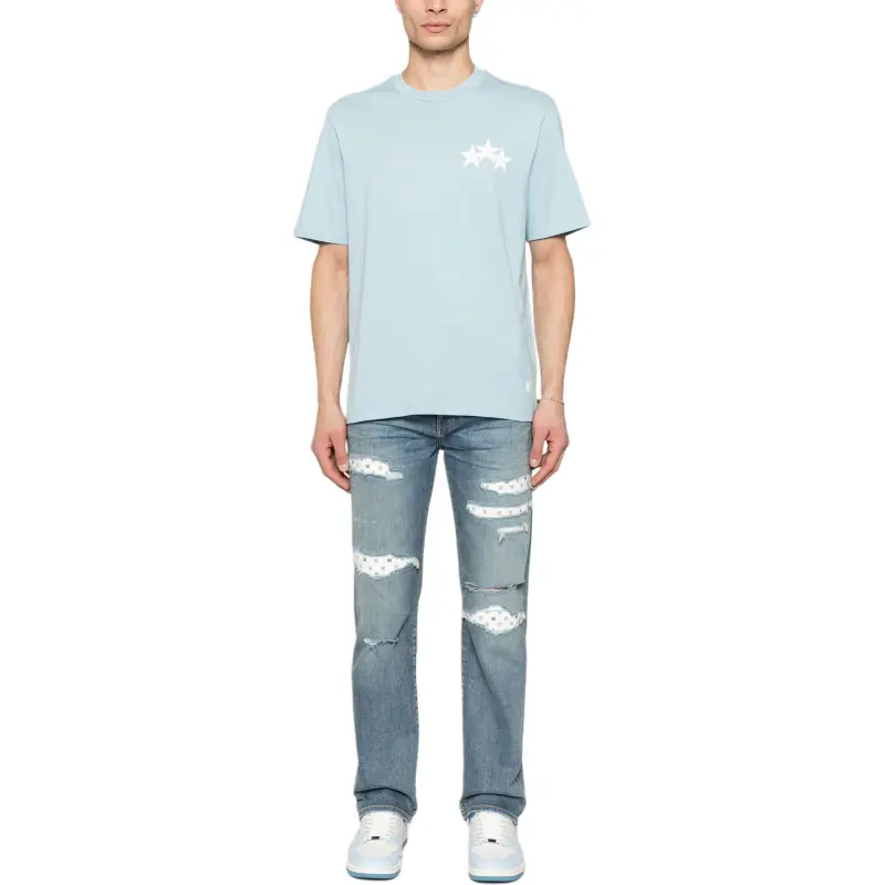 AMIRI Three Star Crewneck T Shirt-1