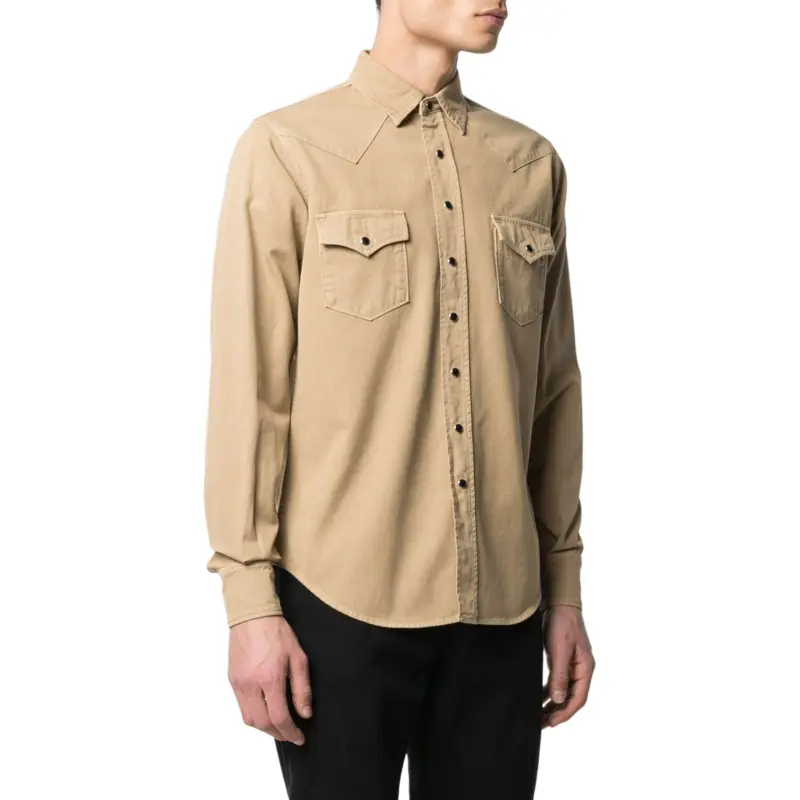 SAINT LAURENT Denim Western Shirt-6