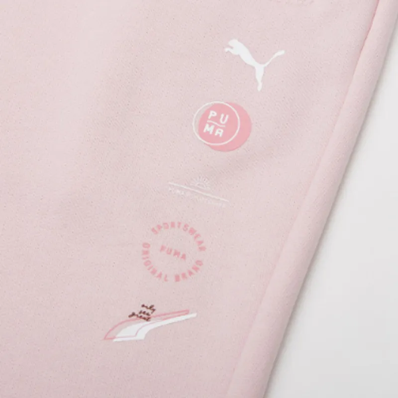 PUMA Knitted Sports Pants Women's Pink-7