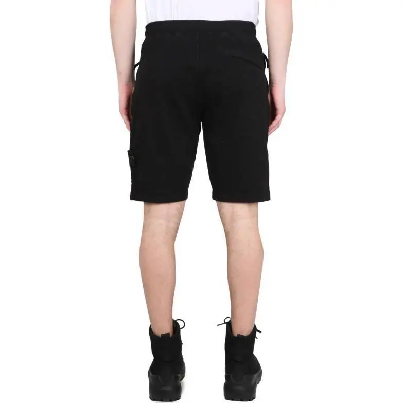 STONE ISLAND Side Logo patch Elasticated waistband Shorts-5