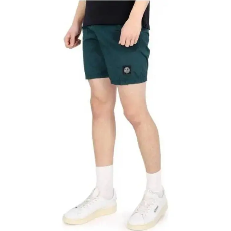 STONE ISLAND Embroidered logo Swim Shorts-4
