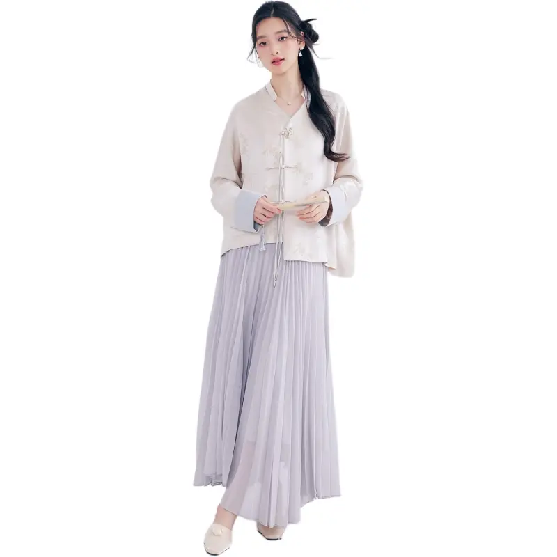 DEAR DEER PUFF Shirt Women's Moon White Jade Top-2