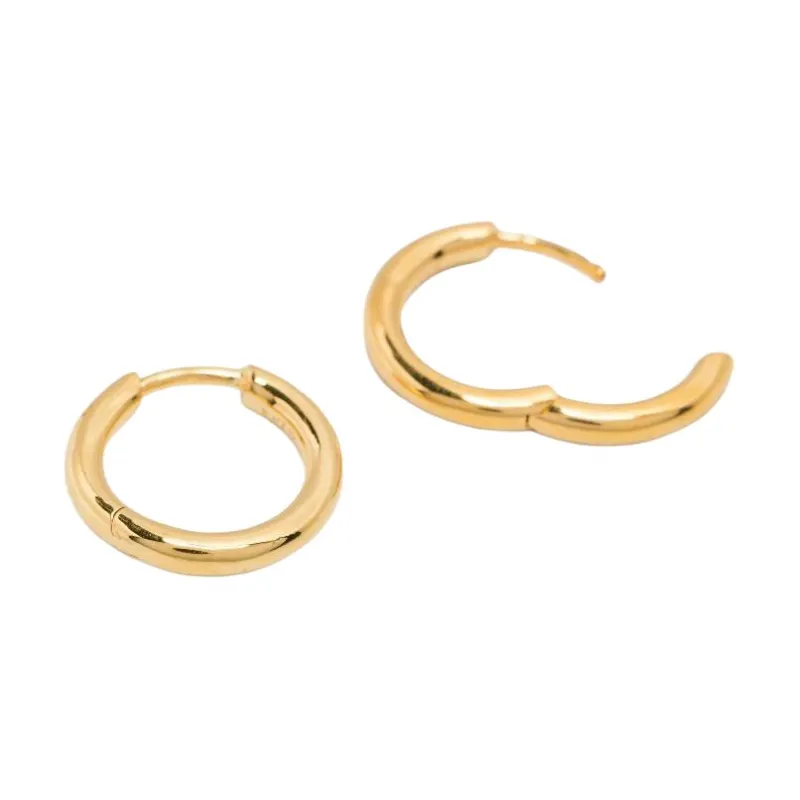 Maria Black Gold Slate 10 Huggie Earring-1