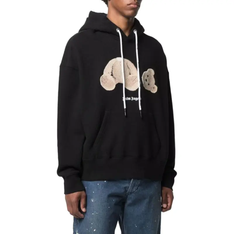 PALM ANGELS Bear-motif Hoodie-4
