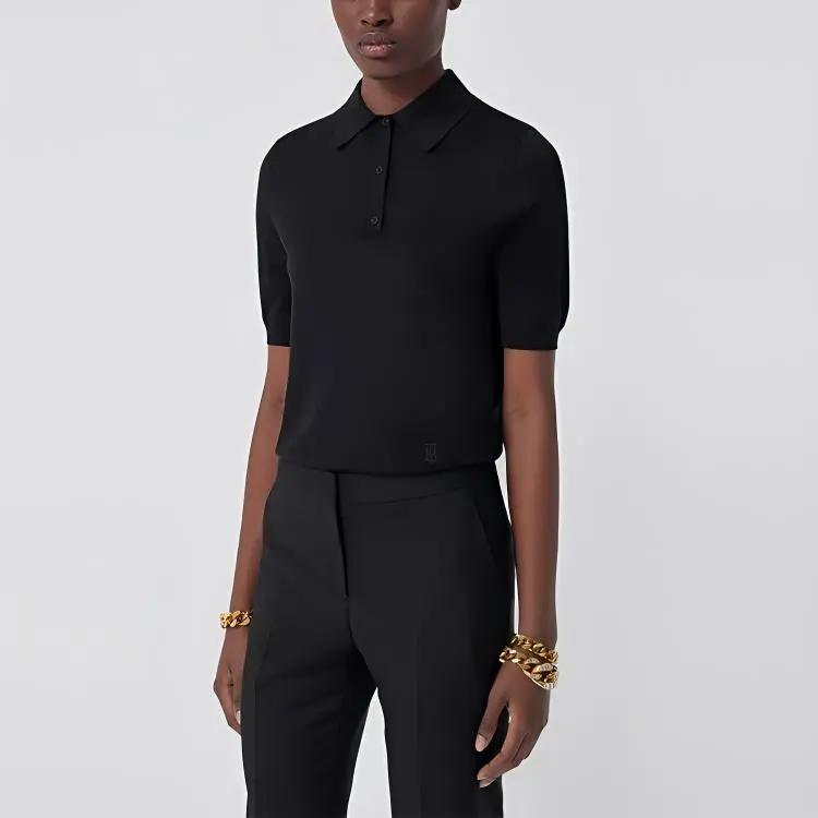 Burberry Polo Shirt Women's Black-3