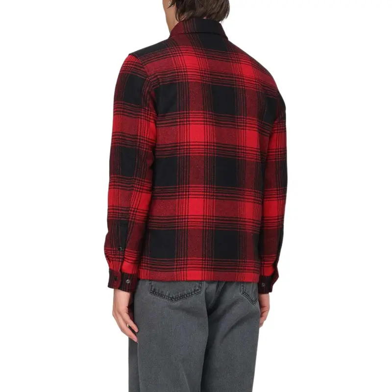 WOOLRICH Checked Buttoned Overshirt-3