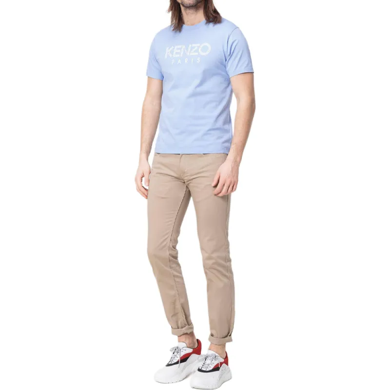 KENZO T Shirts Men Sky Blue-7