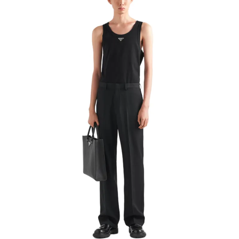 PRADA Tank Tops Men Black-1