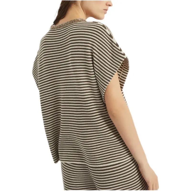 Brunello Cucinelli Striped Knit Top-3