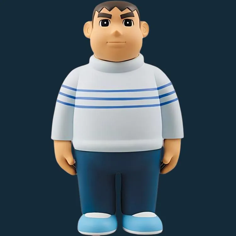 Medicom Toy Takeshi Goda Doraemon, Katsuo Kano Clean Gian 8.7cm/24.5cm Scale Figures-3