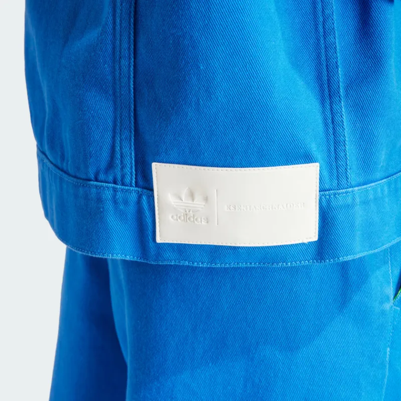 Adidas Originals Kseniaschnaider 3 Stripes Dyed Jacket Jackets & Coats Women's Blue-4
