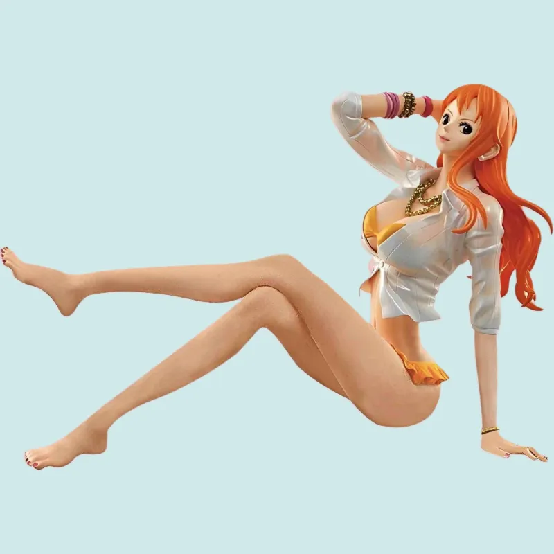 BANPRESTO Sparkling Charm Nami Swimsuit Sitting Posture Bonus Gifts-3