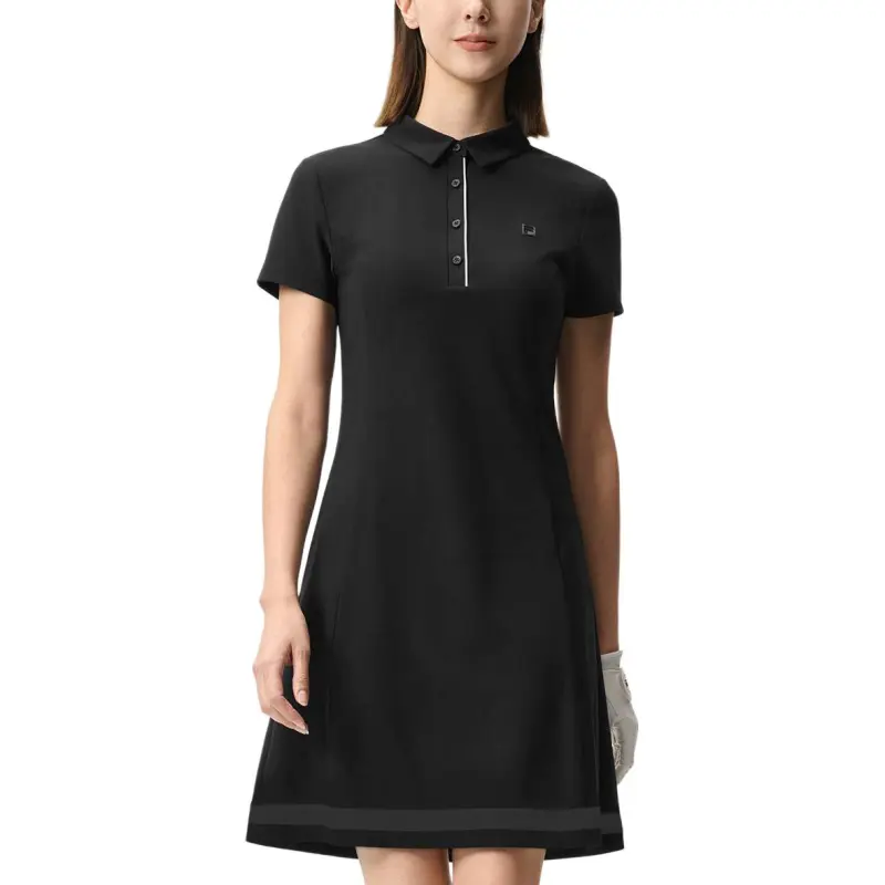 FILA Golf Series Short Sleeved Dress Women's Pitch Black BK-3