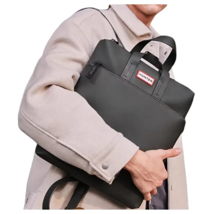 HUNTER Polyester Backpack Handbag Regular Unisex Dark Olive-4