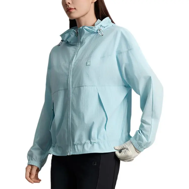 FILA Golf Series Jacket Women's Washed Denim Blue LB-4
