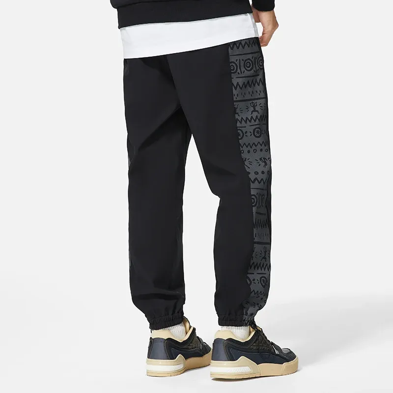 LiNing Sports Lifestyle Collection Sports Trendy Collection Knitted Sports Pants Men's Black-2