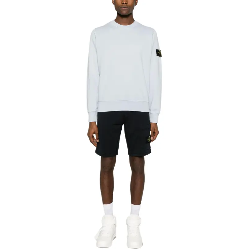 STONE ISLAND Sweatshirt Unisex Ice Frost Blue-4