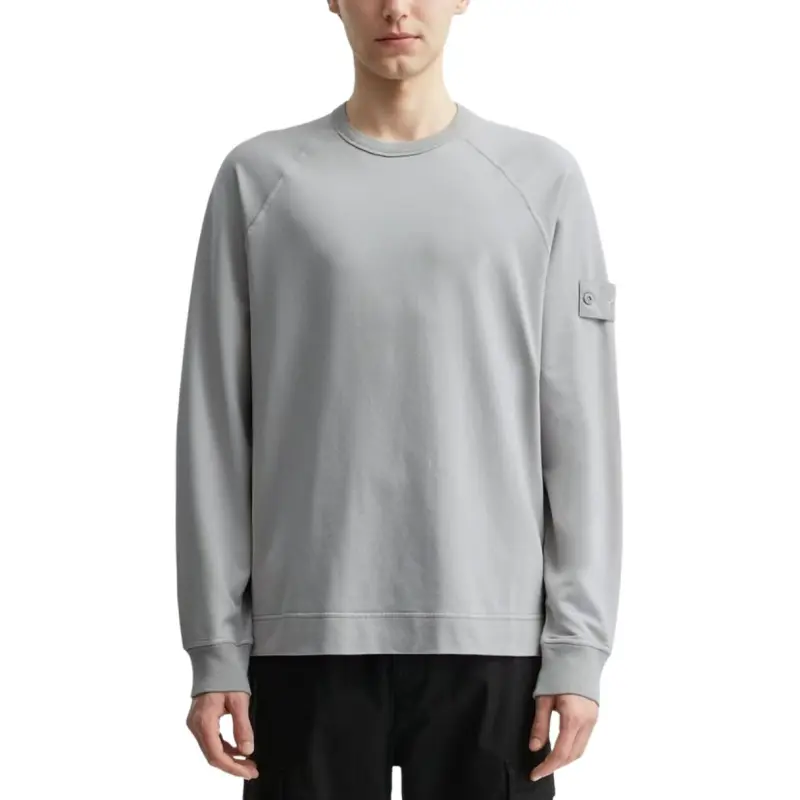 STONE ISLAND Ghost Logo Patch Crewneck Sweatshirt-2