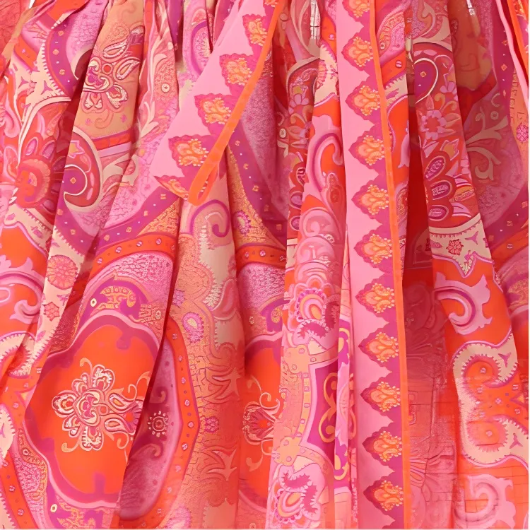Zimmermann Long Sleeved Dresses Women's Pink Purple-4