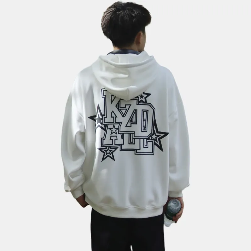 KZDALL Sweatshirts Unisex White-4