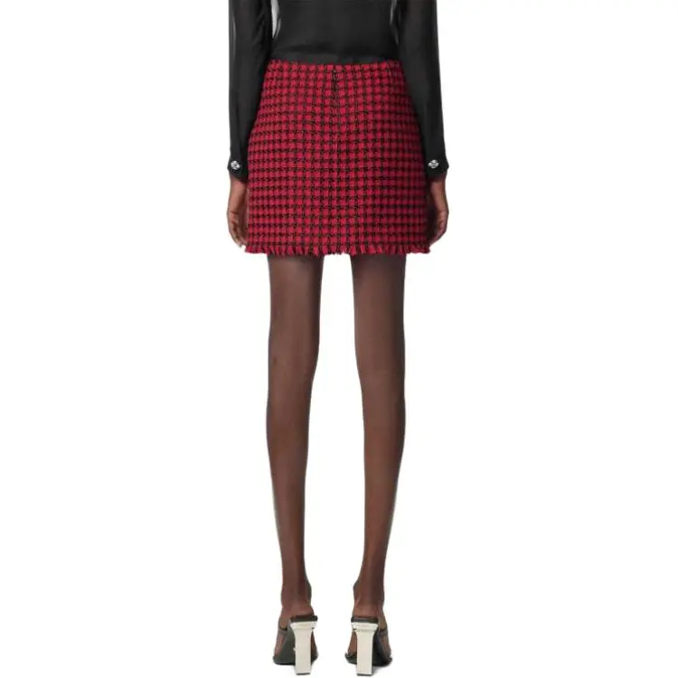 VERSACE Checked Mini Skirt-2