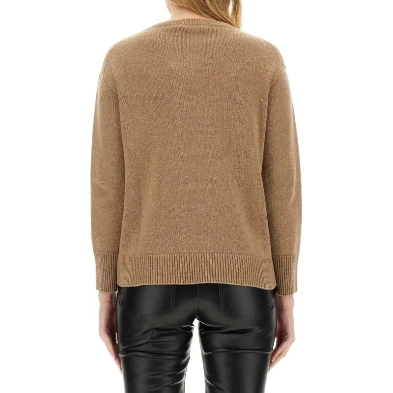 'S MAX MARA V Neck Long Sleeved Jumper-1