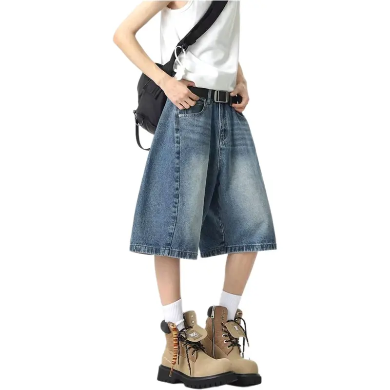 Glona Klio Denim Shorts Unisex Blue-1