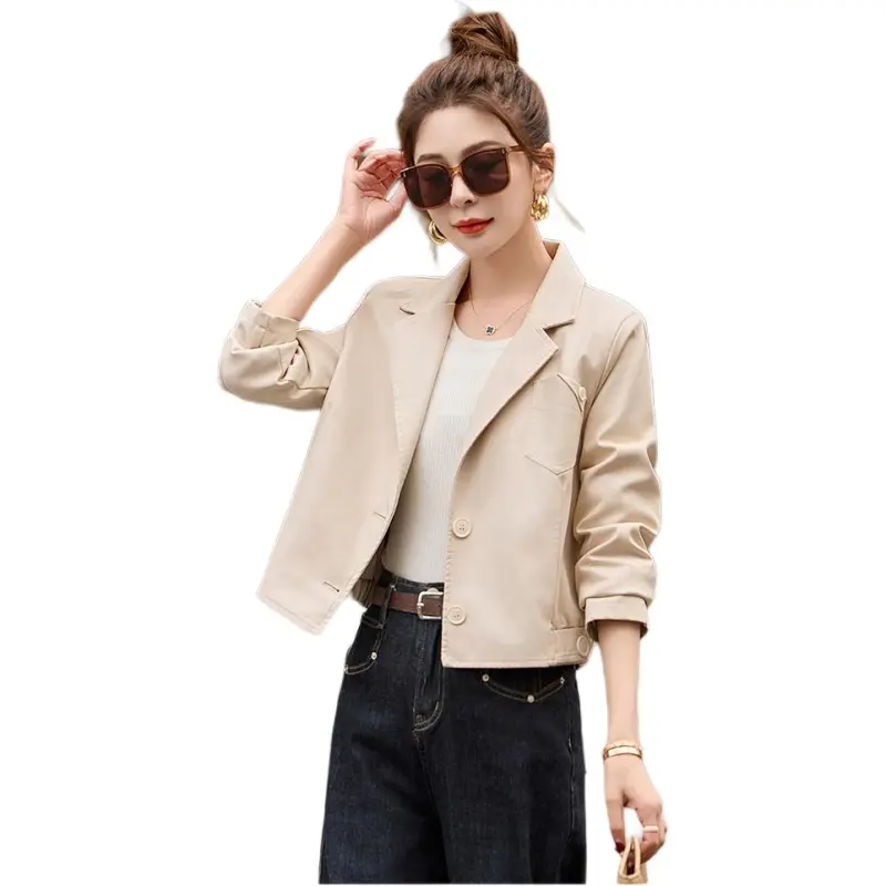 Fele.d Leather Jackets Women's-5