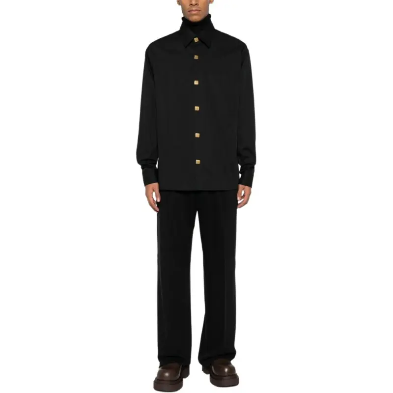 BALMAIN Shirts Men Black-2