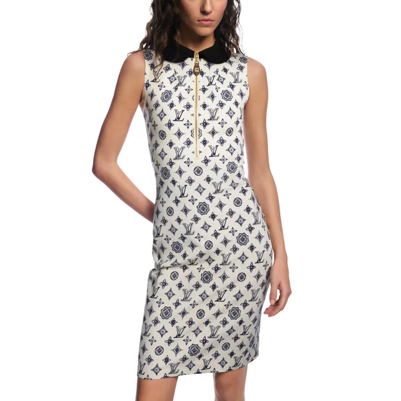 LOUIS VUITTON Monogram Fitted Dress-2