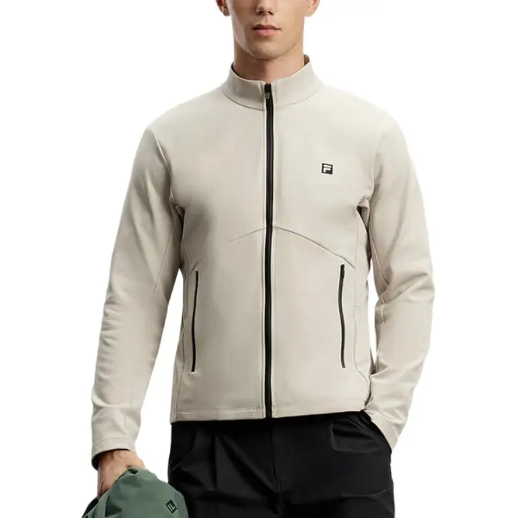 FILA Waterproof And Windproof Windbreaker Jacket Men's Manor Gray-2